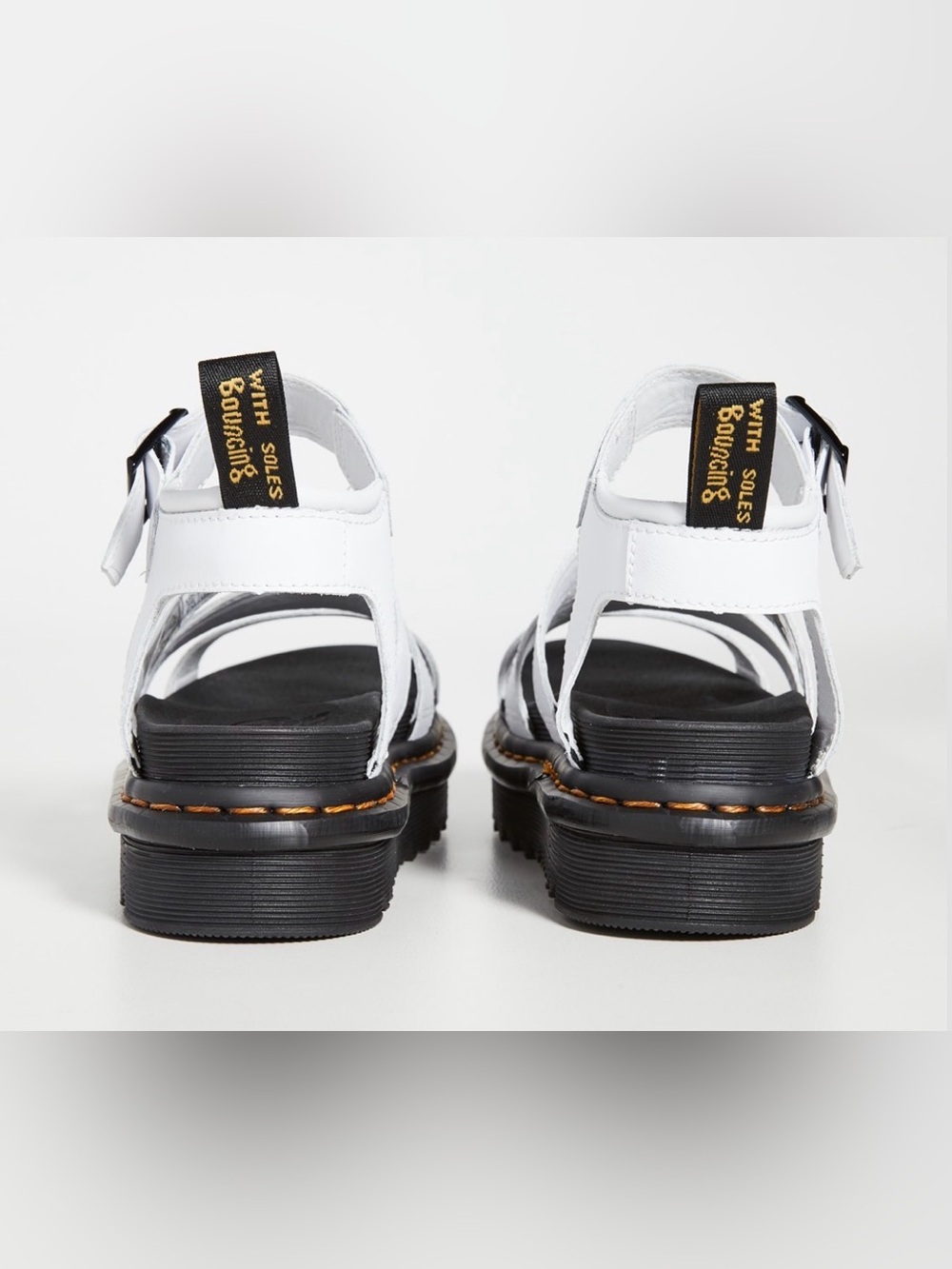 Doc Marten’s NWT White Blaire Leather Chunky Platform Sandals Women’s Size 11 - Picture 5 of 15